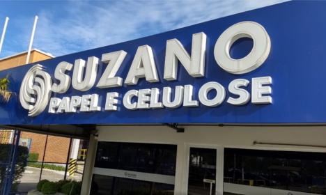 Letras caixa em Acrílico - Suzano - Papel e Celulose