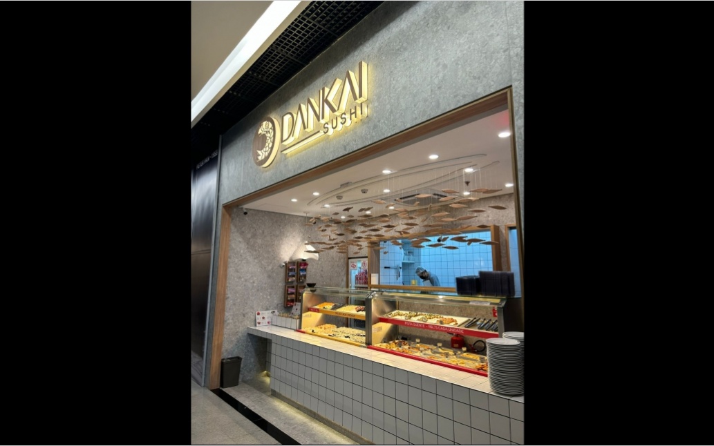 Letras caixa em Acrílico com Led e MDF  - Dankai Sushi